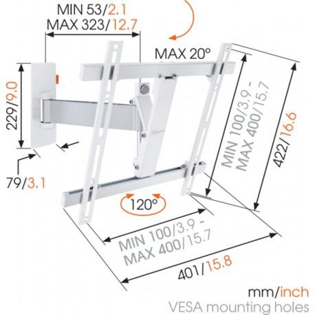 Moving wall stand for TV Vogel`s W52071 up to 55