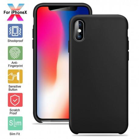 Silicone case for IPhone X black - 1