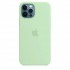 Оригинален силиконов калъф/кейс за Apple iPhone 13 Pro (Мента)