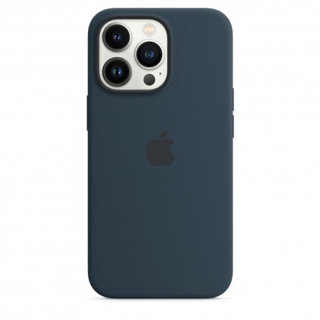 Оригинален силиконов калъф/кейс за Apple iPhone 13 Pro (Мастилен)