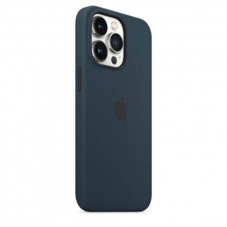 Оригинален силиконов калъф/кейс за Apple iPhone 13 Pro (Мастилен) - 2