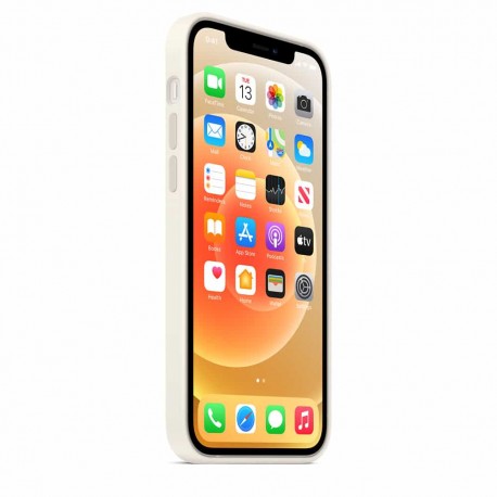 Apple Silicone Case for iPhone 12 (Light Gray) - 4
