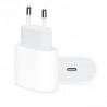 Оригинално бързо зарядно за iPhone и iPad, USB-C, 20W, бяло (без опаковка)