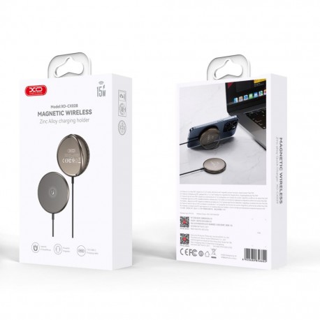 Wireless magsafe charger XO CX028, 15W for iPhone, Gold - 9